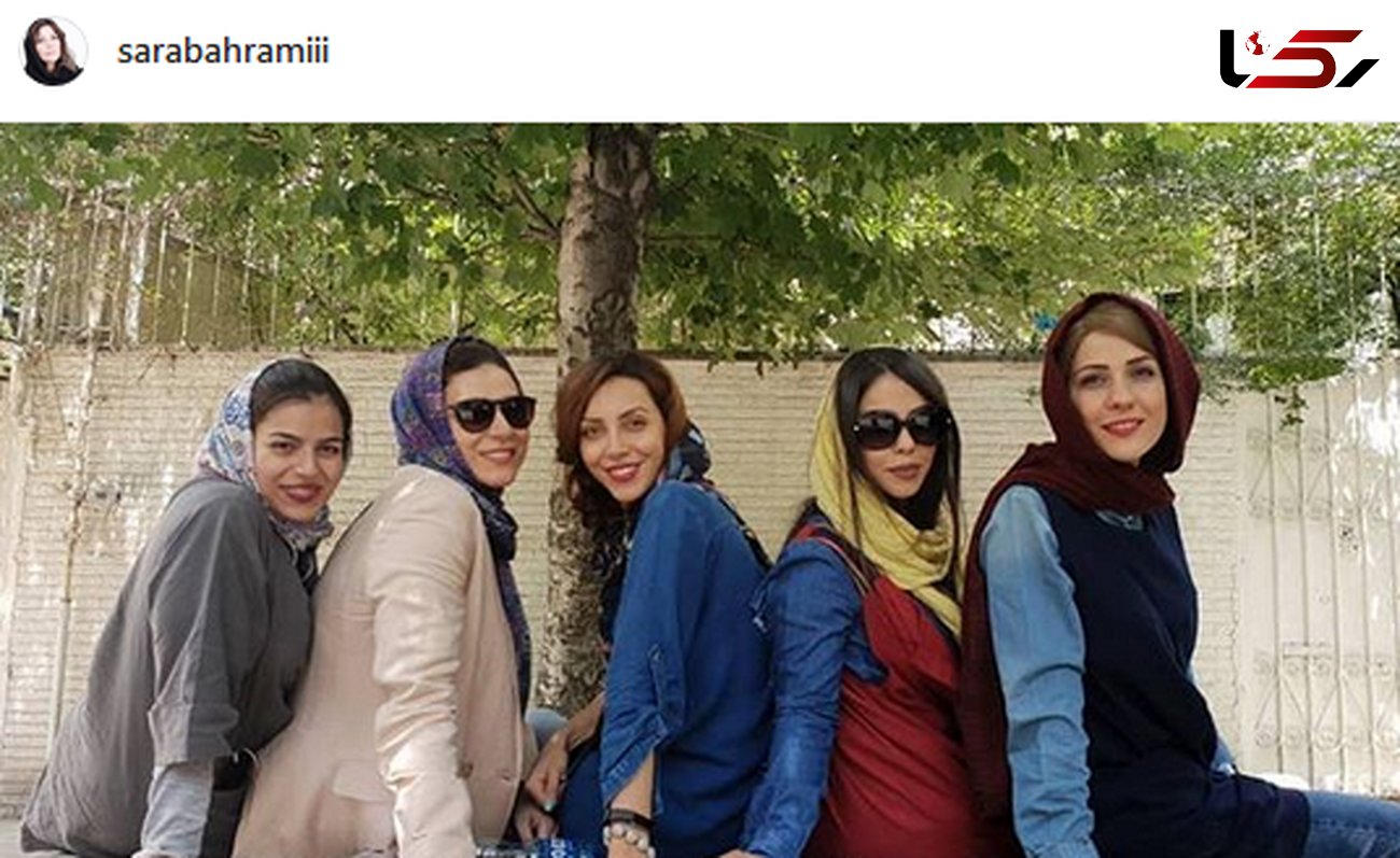  عکسی دخترونه در پشت صحنه «ساخت ایران»