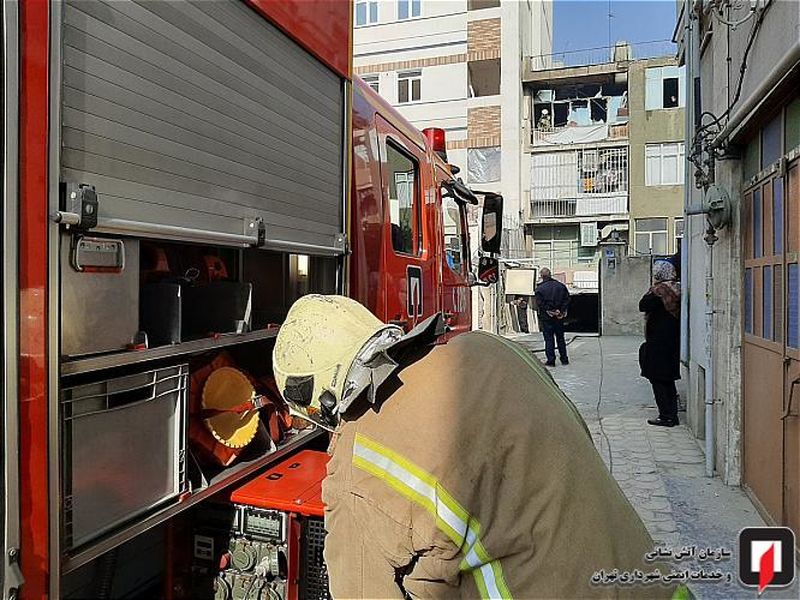 آتش سوزی خانه مسکونی در بلوار زرند تهران