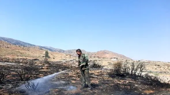 مهار حریق منطقه امامزاده قطری