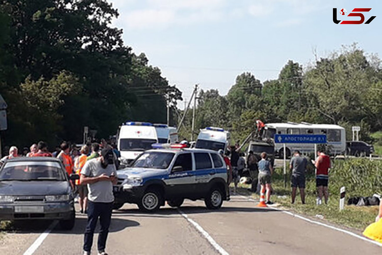 ۲۵ کشته و زخمی در دو تصادف جاده‌ایِ روسیه