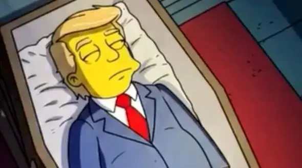 مرگ ترامپ ! / واقعیت یا شایعه ! / مردم امریکا دست به دعا شدند ترامپ مرده باشد + فیلم پیش بینی سیمپسون ها 