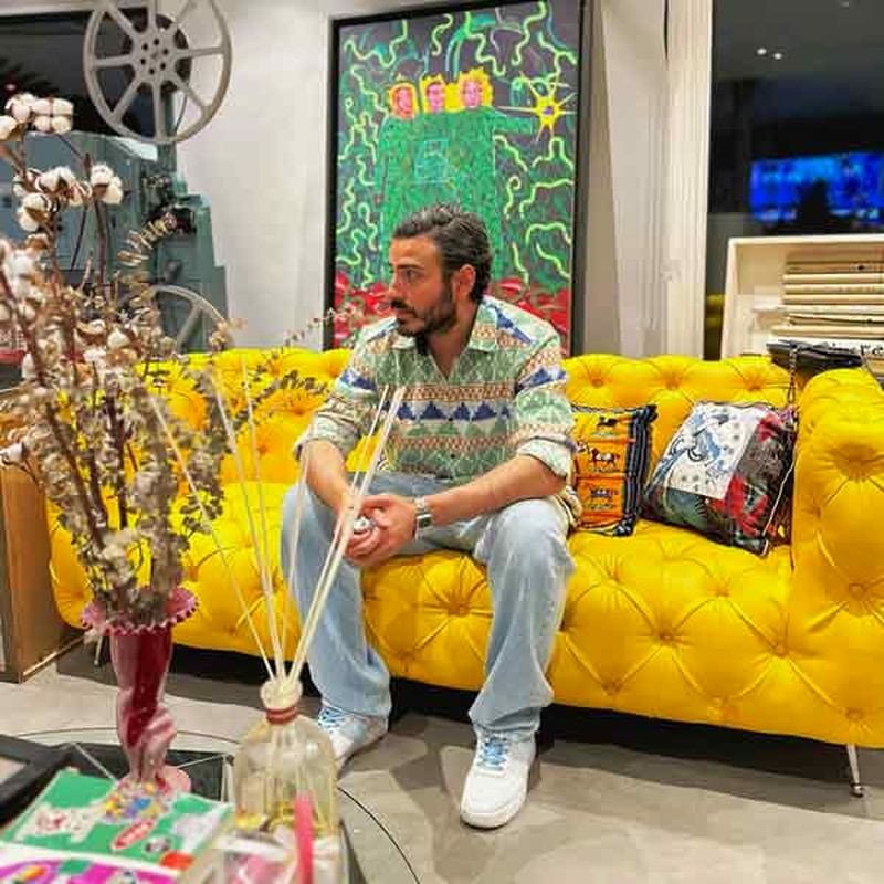 دکوراسیون اعیونی و شاد خانه «امین شعرباف» بازیگر خوش تیپ شریک جرم