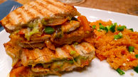 ساندویچ مرغ مکزیکی یک ساندویچ متنوع+دستور تهیه در خانه