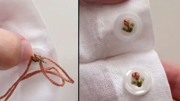 ببینید / دوخت دکمه با سلیقه خاص + فیلم