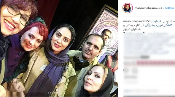 چهره های خندان بازیگران زن در یک نمایش +عکس ها