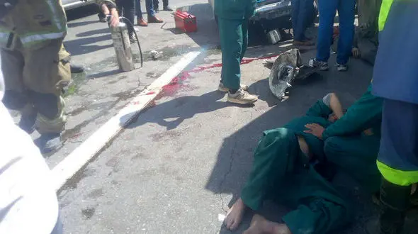 مرگ دردناک رفتگر در اتوبان چمران / صبح امروز رخ داد