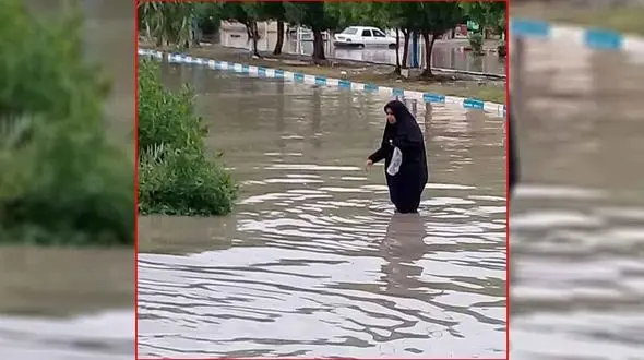آبادان زیر آب رفت ! + عکس و فیلم