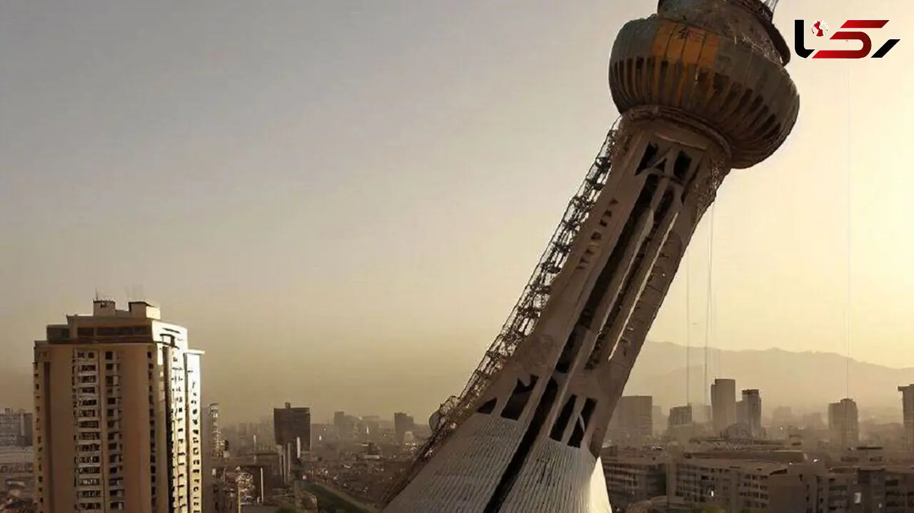 عکس های وحشتناک برج میلاد بعد از زلزله 7.9 ریشتری تهران 