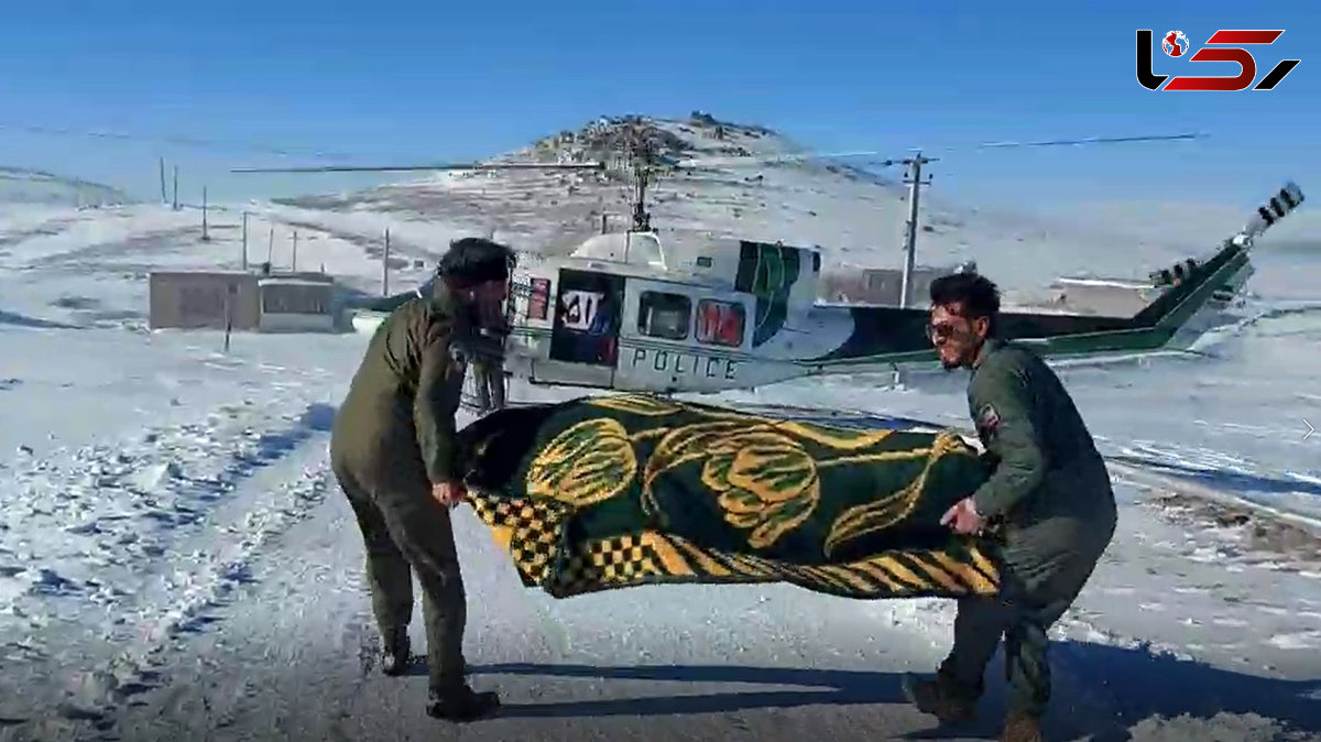 فیلم دیدنی از صفر تا 100 عملیات نجات زن باردار از برف چندمتری