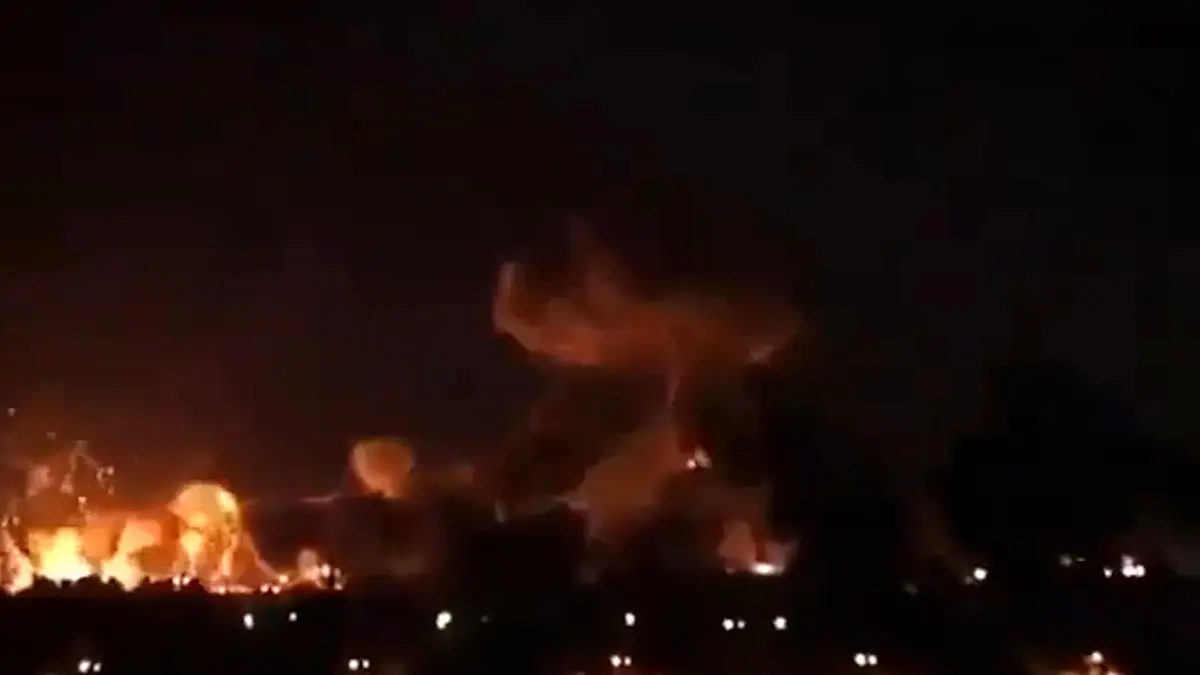 فیلم بمباران شدید زیرساخت های طالبان در کابل