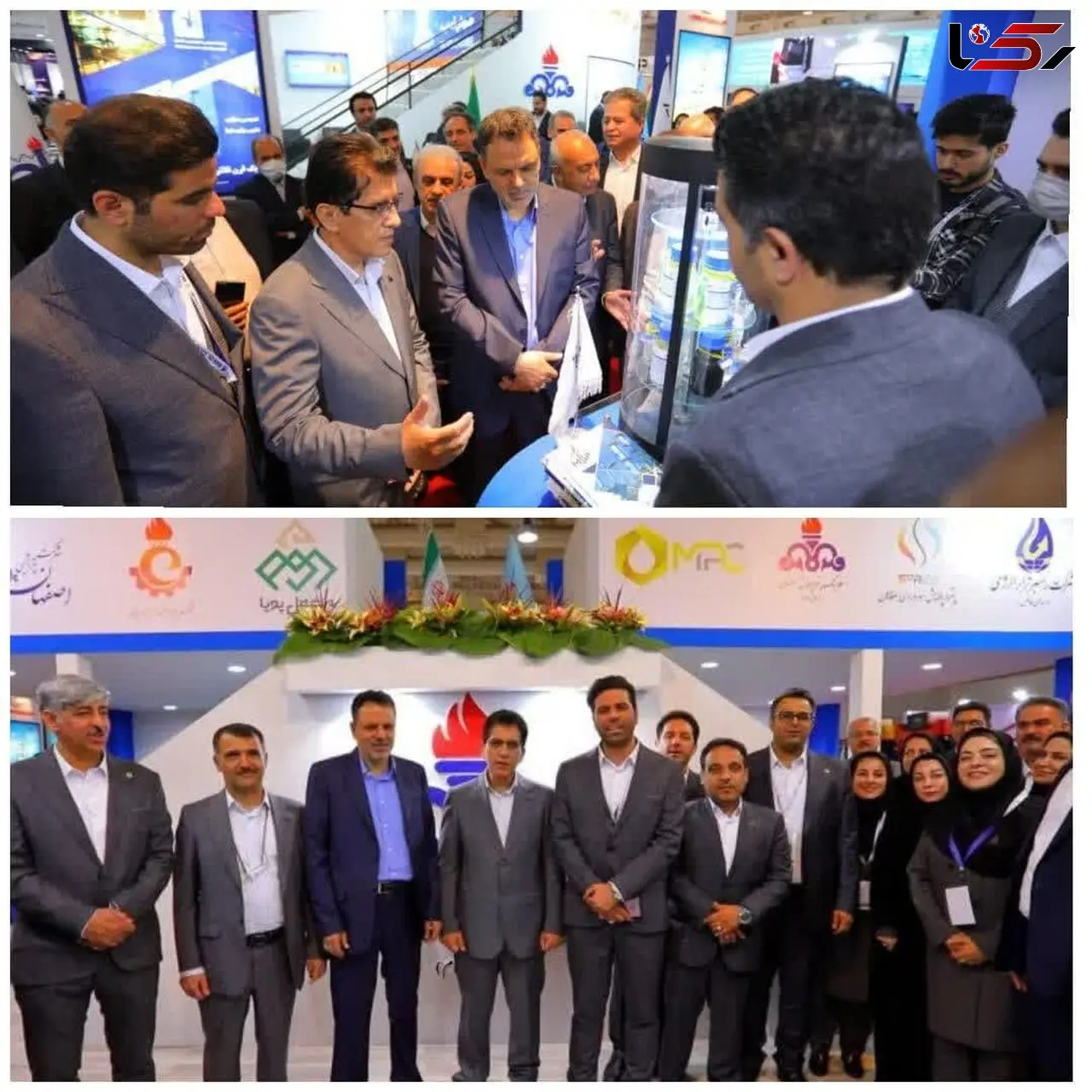 بازدید مدیرعامل شرکت ملی پالایش و پخش فرآورده‌های نفتی از غرفه هلدینگ پتروپالایش اصفهان