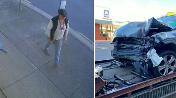 خوش شانسی فروشنده حین وقوع تصادف شدید! + فیلم