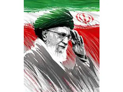 حضور وحید شمسایی در مراسم تشییع رهبر شهید ایران + عکس