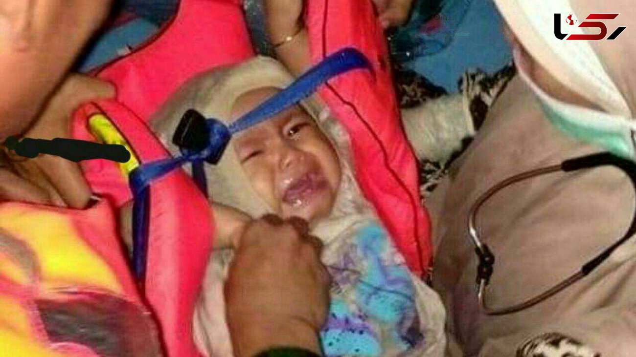 این نوزاد  تنها نجات یافته هواپیمای مرگ / 3 روز بعد روی آب پیدا شد+عکس 