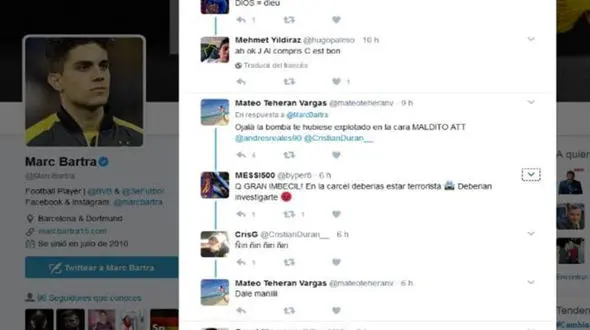  آرزوی مرگ برای مدافع سابق بارسلونا به خاطر تبریک به مسی! +عکس 