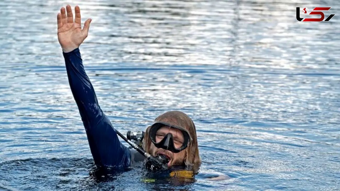  چهره عجیب این مرد بعد از صد روز زندگی زیر آب!/ عکس 