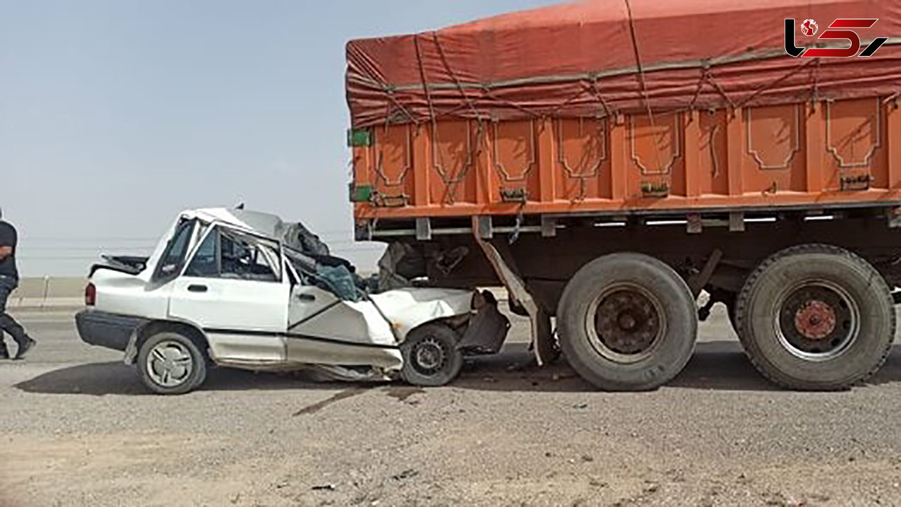 تصادف مرگبار کامیون با پراید در اتوبان فتح