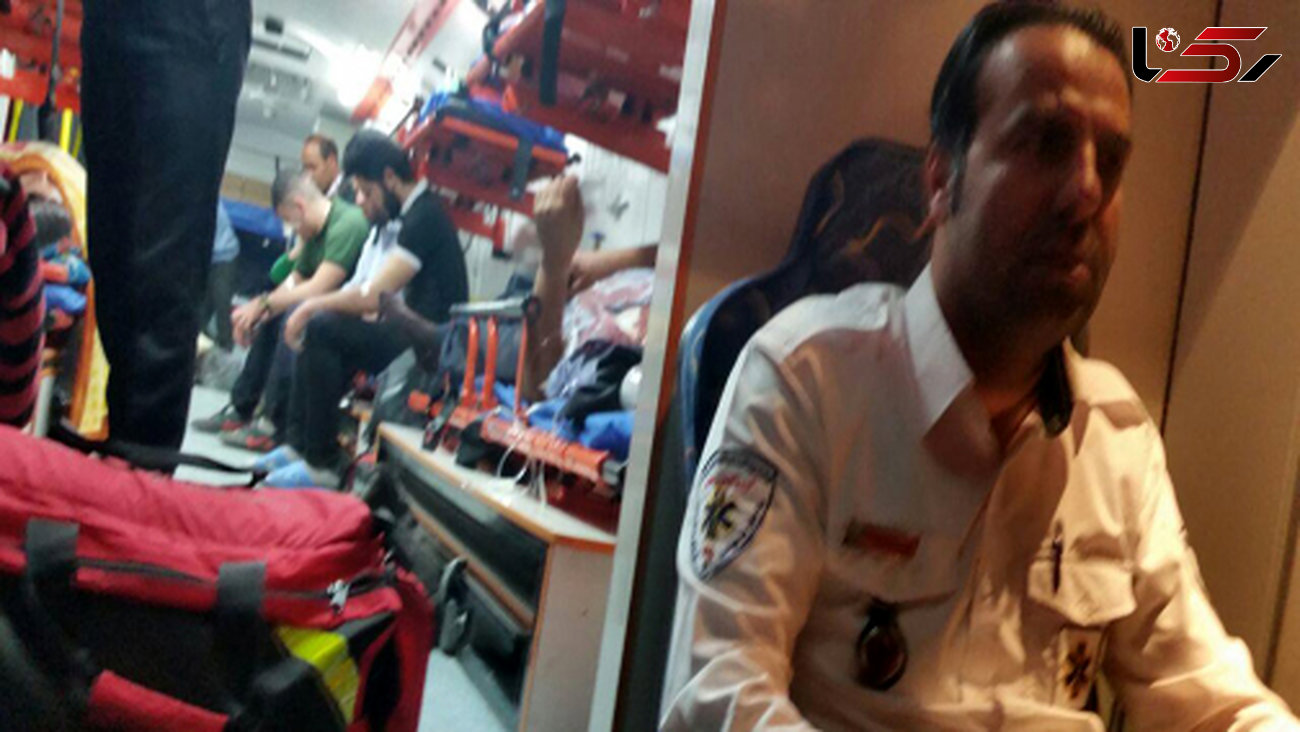 برخورد کامیون با اتوبوس در زنجان 9 مصدوم داشت+ عکس 