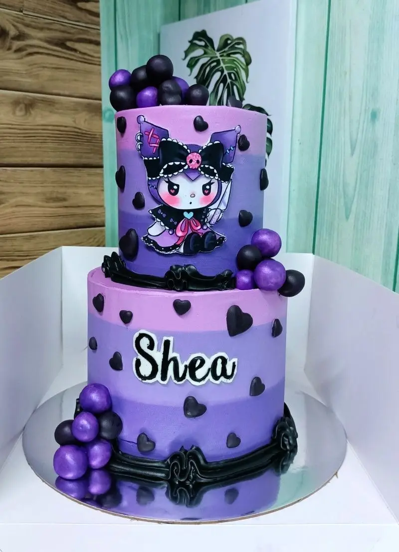 کیک تولد کرومی ساده