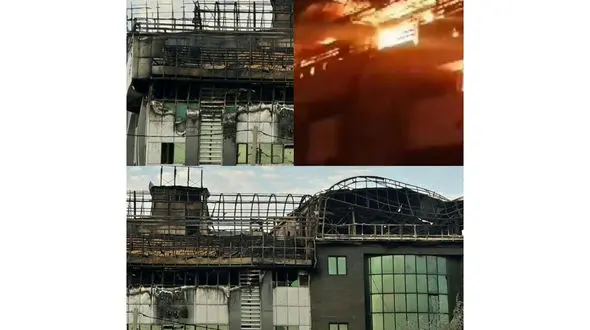 هتل کارون دلیجان در آتش سوخت + فیلم وحشتناک
