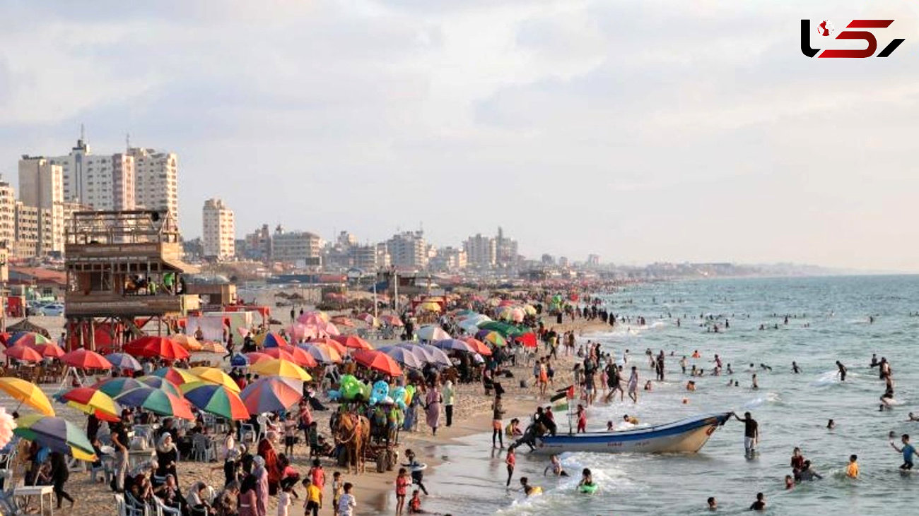 عکس ساحل شنای غزه پیش و پس از جنگ ! / زیبایی اش خرابه شد !