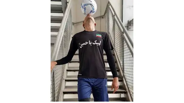 فوتبالیست ایرانی رکورددار برج میلاد شد + عکس