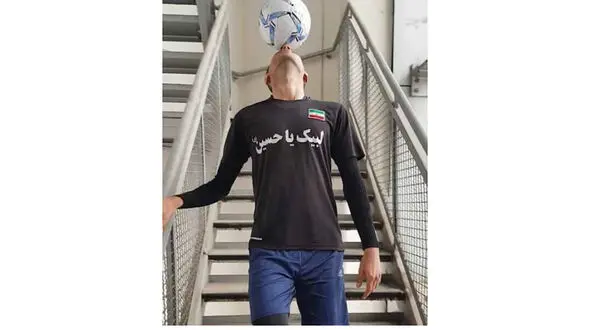 فوتبالیست ایرانی رکورددار برج میلاد شد + عکس