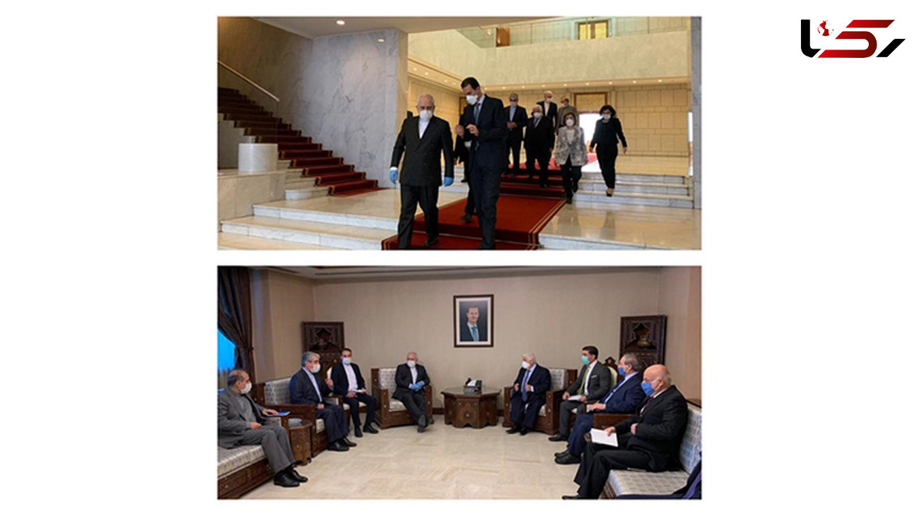 دیدار کرونایی ظریف با بشار اسد 
