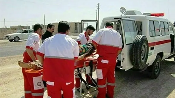 له شدن 2 مرد بین کامیون و پراید / حادثه تلخ در قوچان 