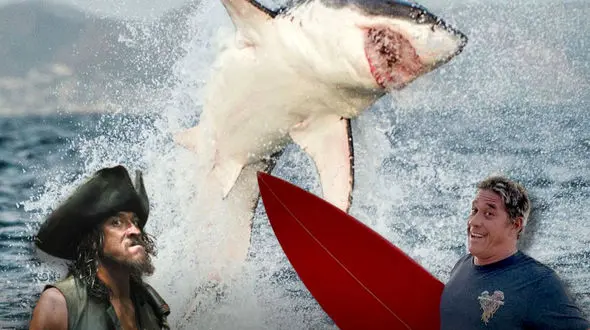 بازیگر فیلم دزدان دریایی کارائیب را کوسه ها خوردند! + عکس