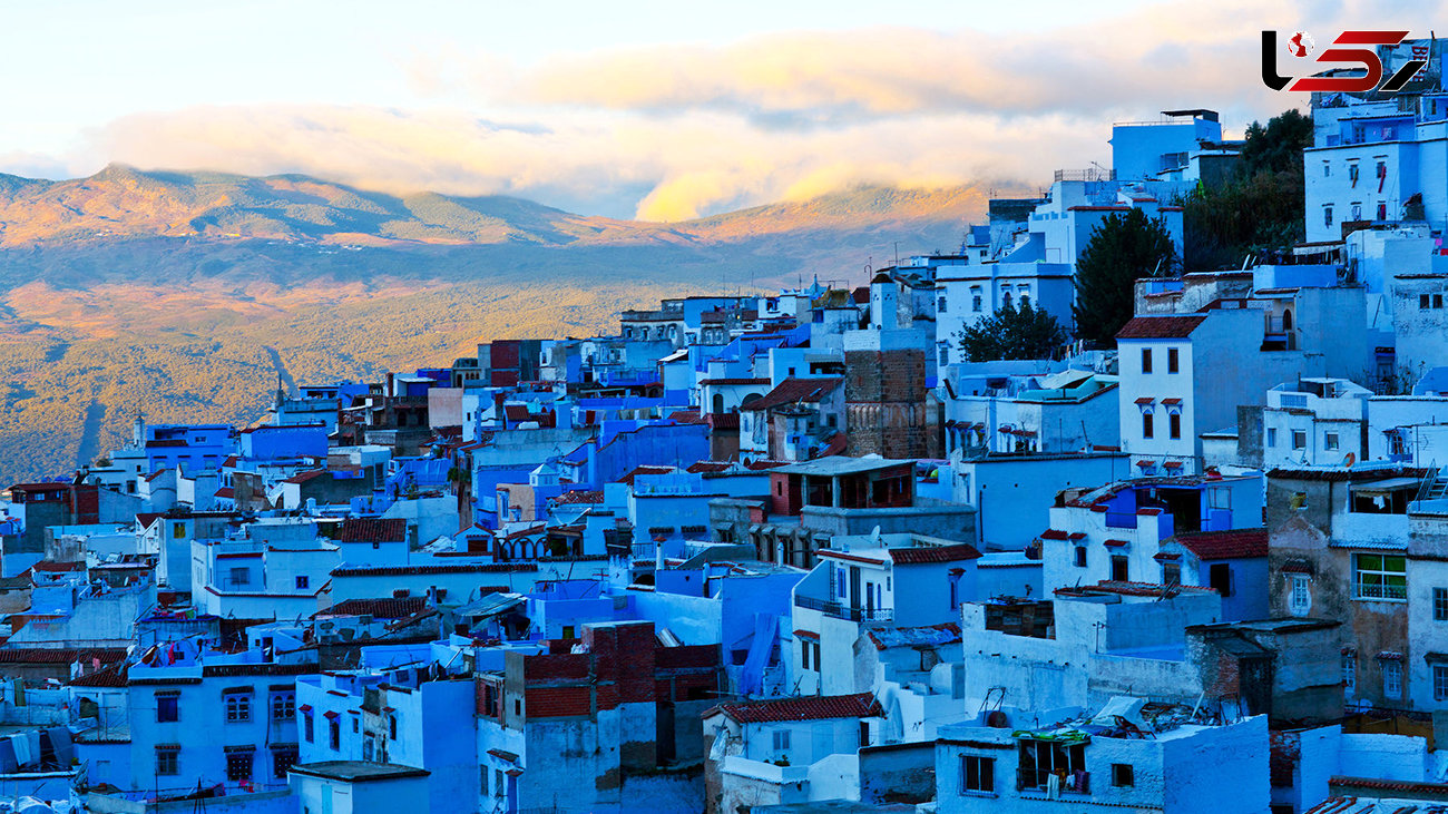 ببینید / شهر زیبا و خیره کننده آبی مراکش + فیلم 