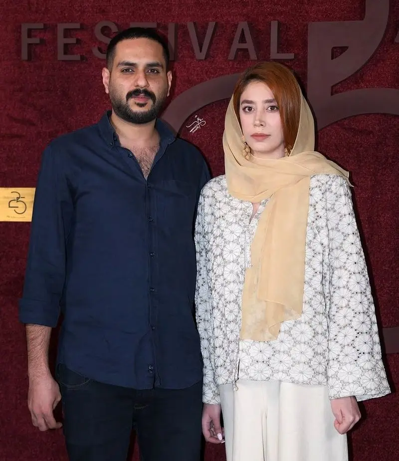 پدرام پورامیری و همسرش