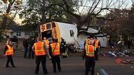 مرگ دردناک 6 کودک درتصادف اتوبوس مدرسه  ابتدایی +عکس