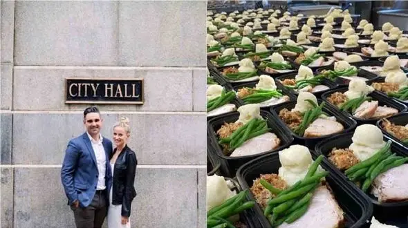 این عروس و داماد امریکایی اشک همه را در آوردند  + عکس