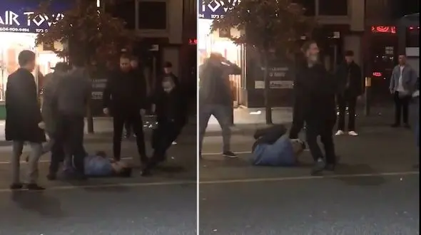 فیلم لحظه ضربه مرگبار و شدید در دعوای خیابانی چند مرد جوان + عکس