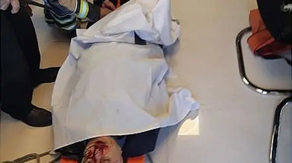 تصاویر پیکر خونین مالک مغازه ای در خیابان امام حسین(ع)+ تصاویر