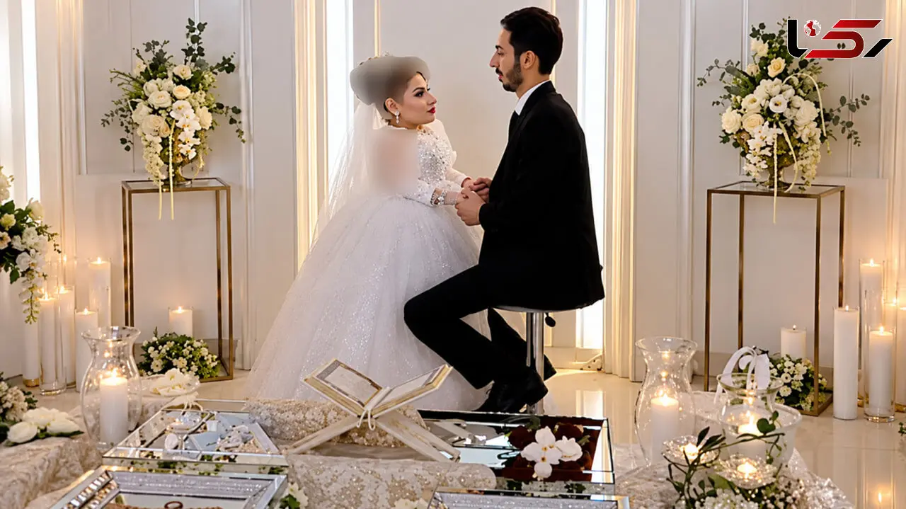 ازدواج آلاله و رضا جهانی شد+ فیلم عروس کوتاه قامت و داماد خوش قدو بالا