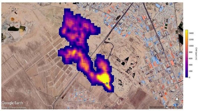 توده گاز متان در جنوب تهران