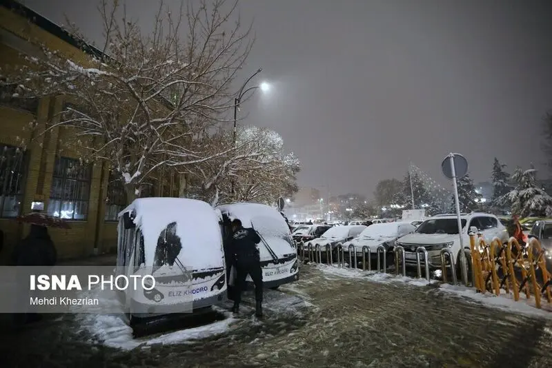 همدان در برف