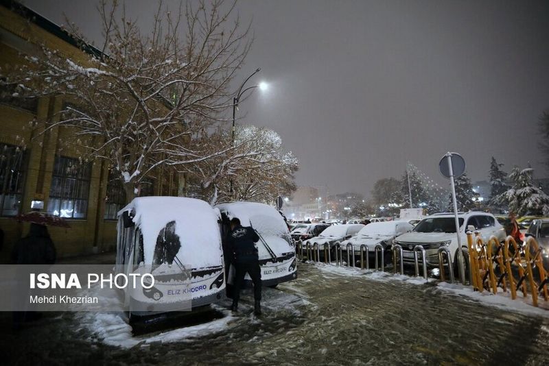 همدان در برف