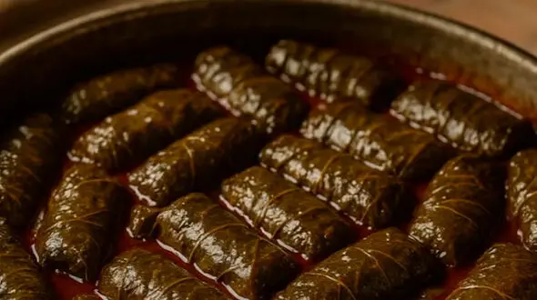 صفر تا صد درست کردن دلمه قاجاری برگ مو + فیلم