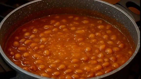 خوراک لوبیا چیتی لعاب‌ دار و خوشمزه + فیلم