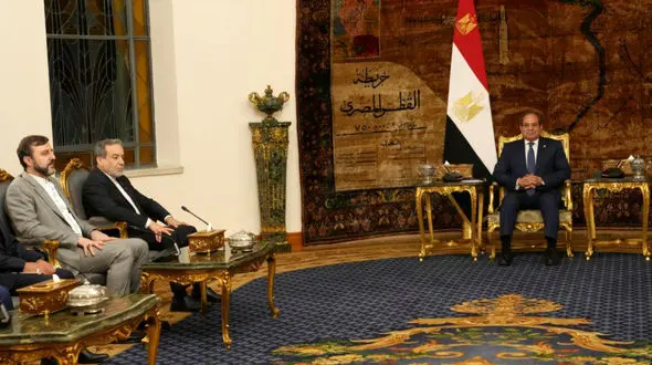 دیدار وزیر امور خارجه با رئیس‌جمهور مصر 