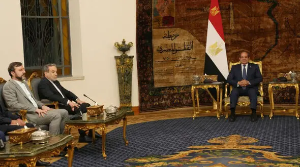 دیدار وزیر امور خارجه با رئیس‌جمهور مصر 