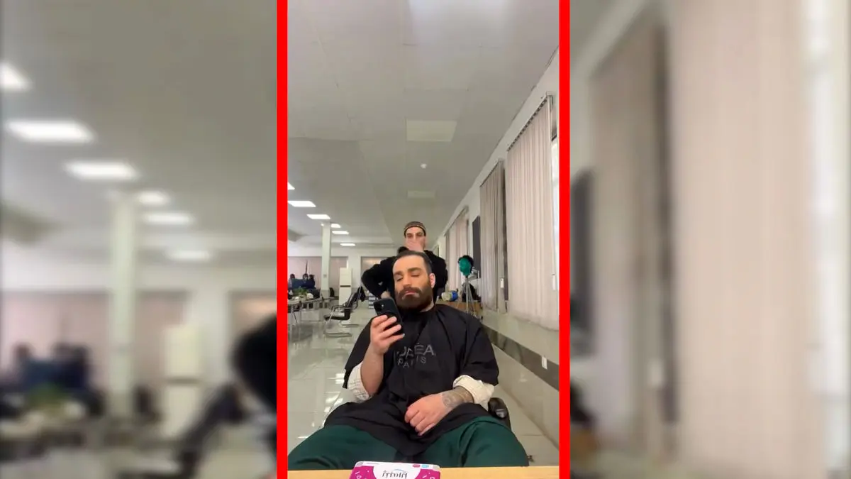 فیلم گریم حمید صفت برای نقش اصلان در بامداد خمار