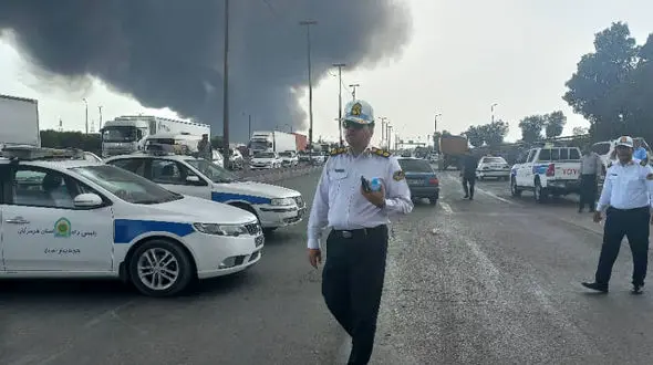 مدیریت ترافیکی حادثه اسکله شهید رجایی هرمزگان با حضور ۲۳ تیم عملیاتی