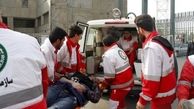 حادثه وحشتناک برای آمبولانس اورژانس زیر باران گرمسار/ ماموریت ناتمام !