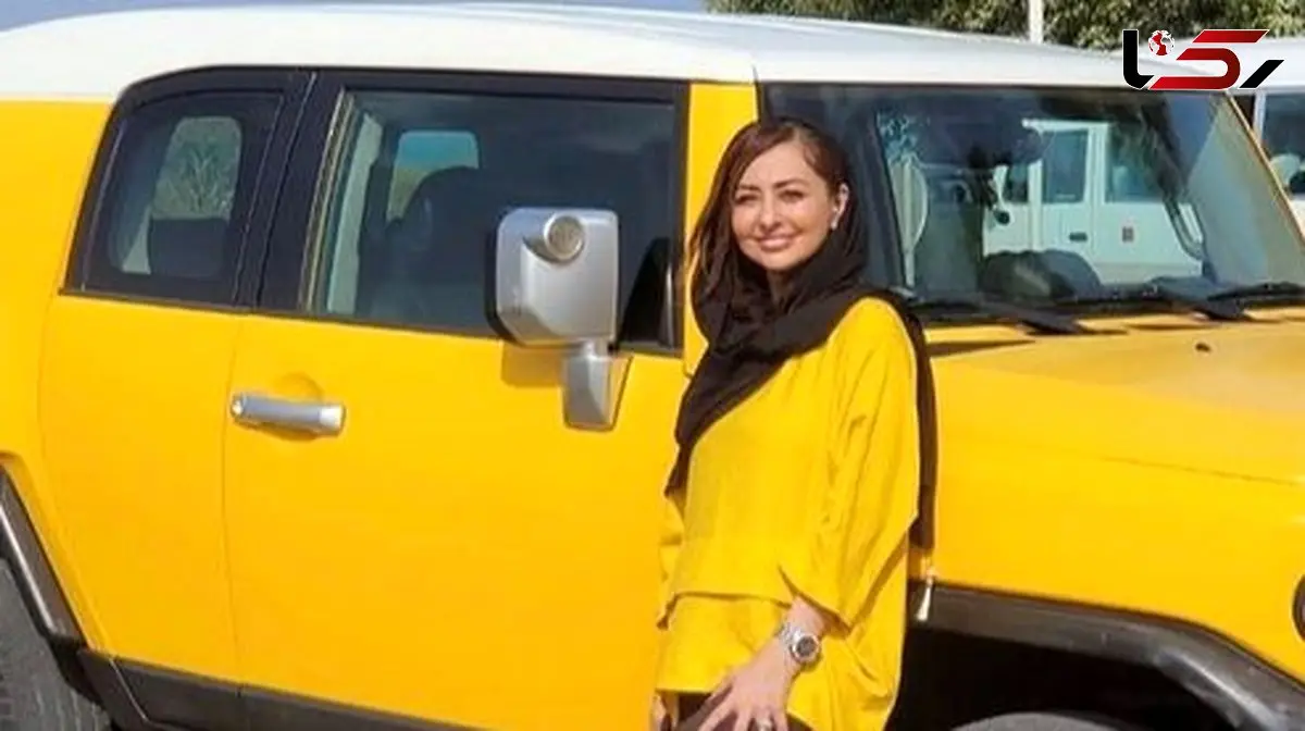 فیلم/ ذوق نفیسه روشن از دیدن امکانات ماشین میلیاردی و فوق لوکس در دبی/  ولی انصافا عجب زرد خوش رنگی