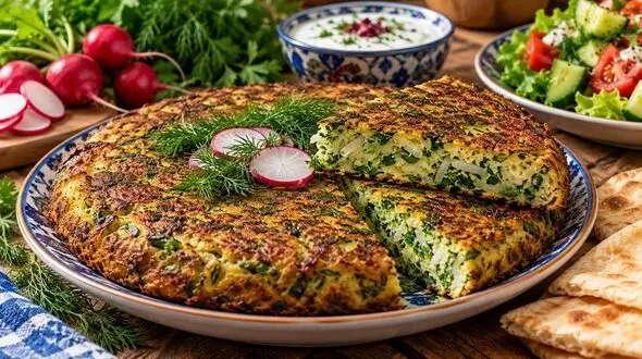 طرز تهیه کوکوی کرمانشاهی؛ غذای سنتی خوش‌ عطر و خوشمزه کرمانشاه
