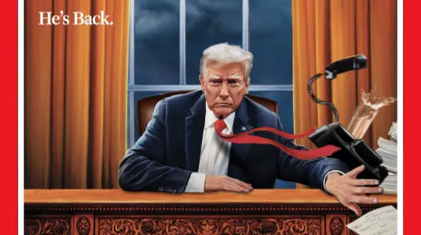 مجله تایم: از آغاز ریاست جمهوری ترامپ رونمایی شد/ او بازگشت !